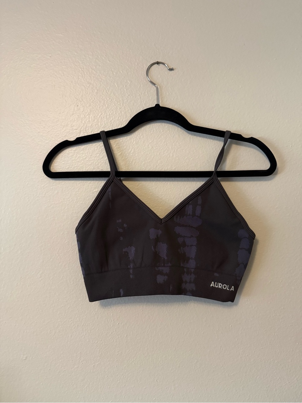 Aurola Serpent Tie-Dye Bralette - Charcoal